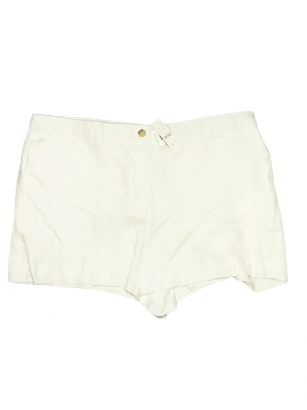 J. Crew 3" Harbor Linen Shorts Size 2X White Summer Vacation Beachy Coverup NWT - Picture 2 of 8